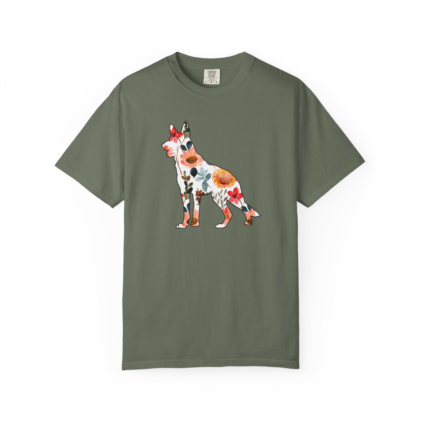 Floral German Shepherd Shirt