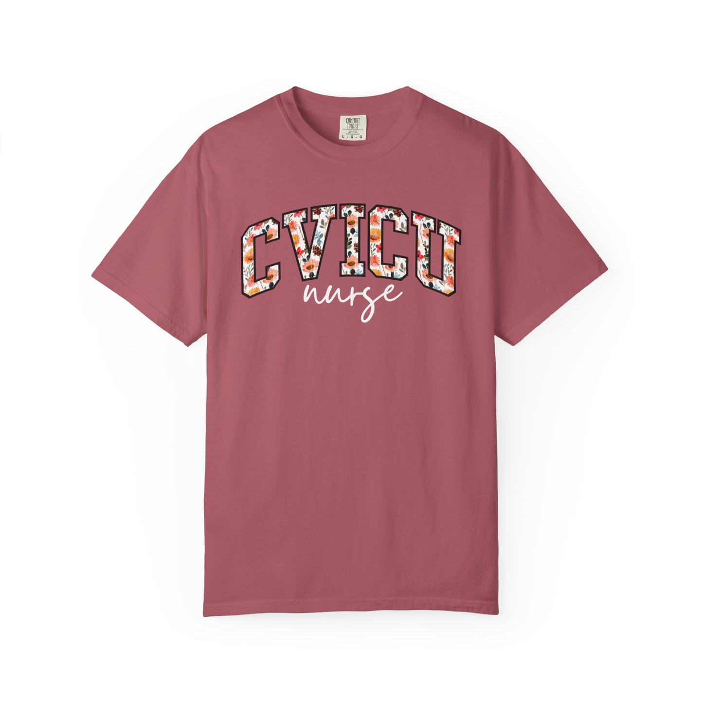 Floral CVICU Nurse Shirt
