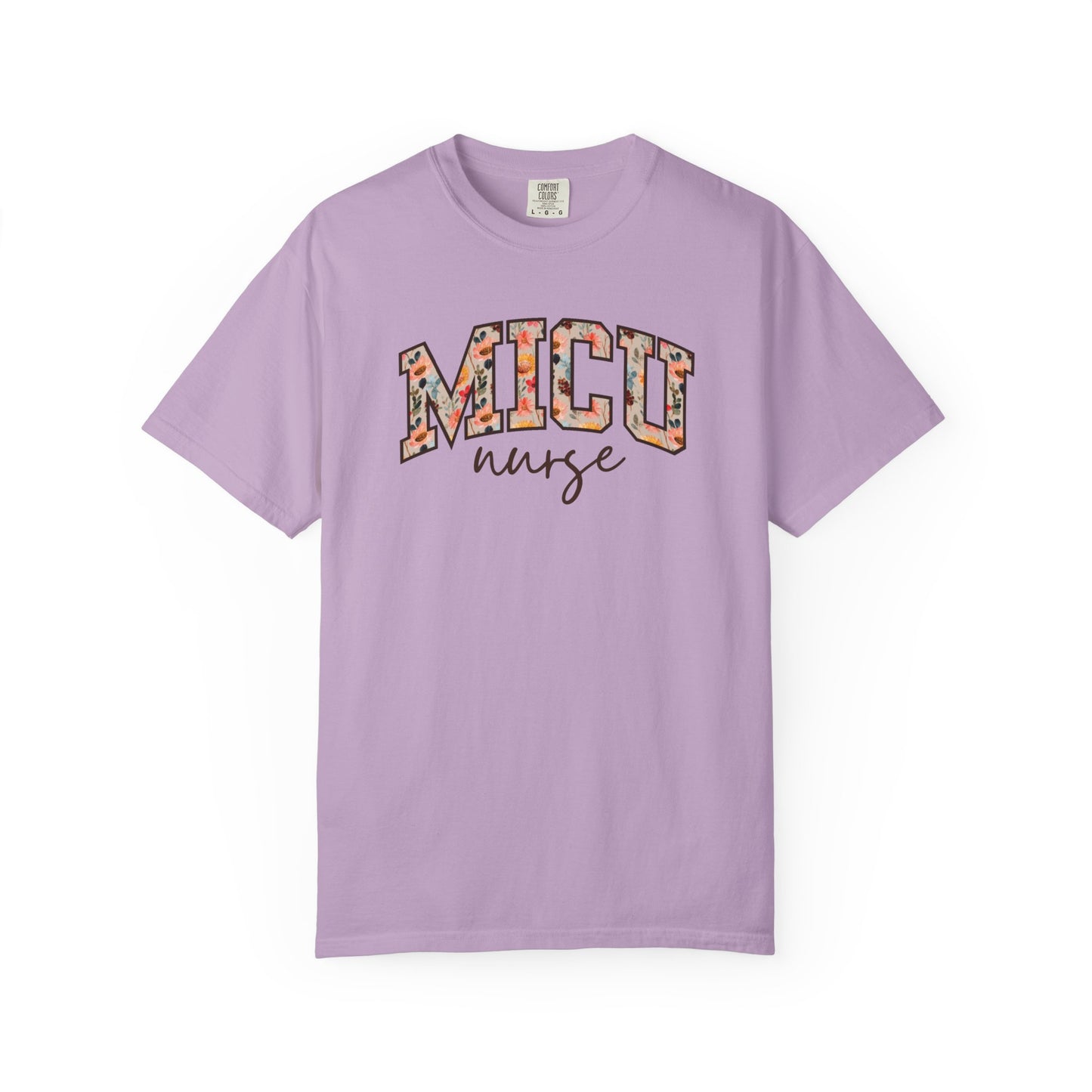 Floral MICU Nurse Shirt