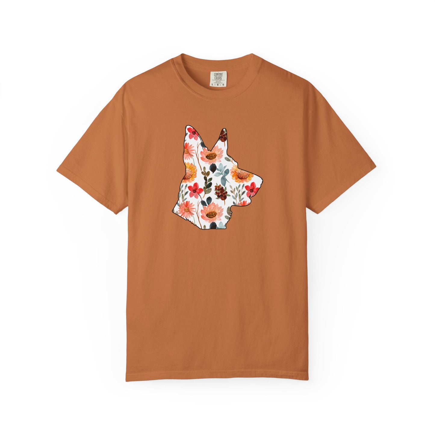 Floral German Shepherd Shirt