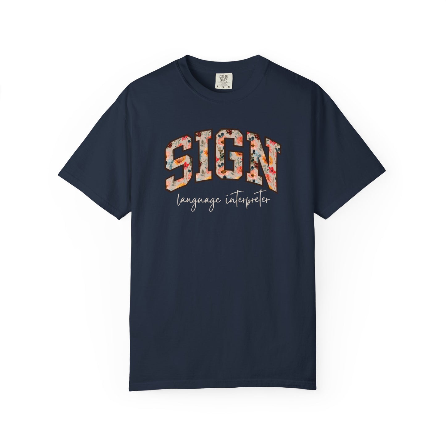 Floral Sign Language Interpreter Shirt