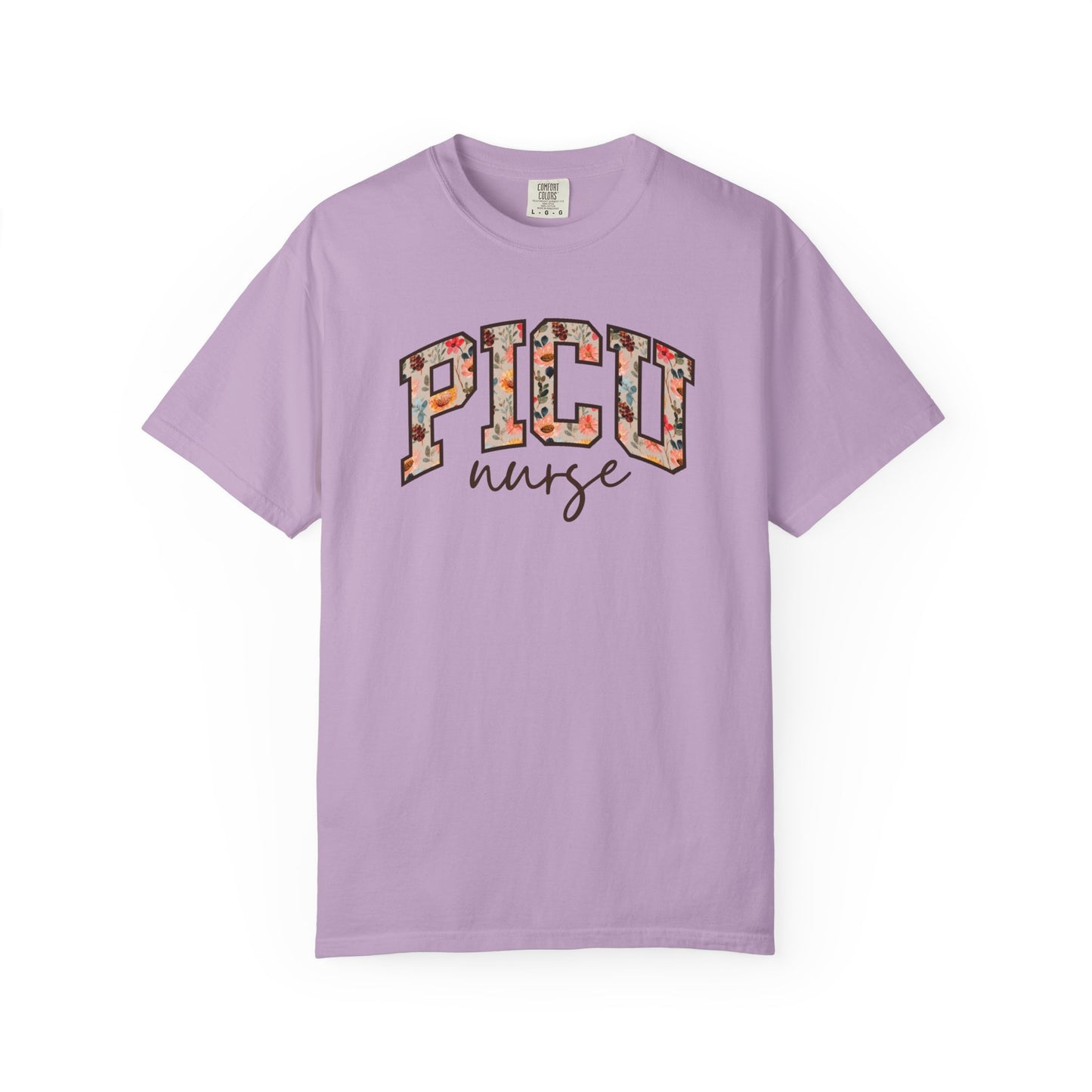 Floral PICU Nurse Shirt