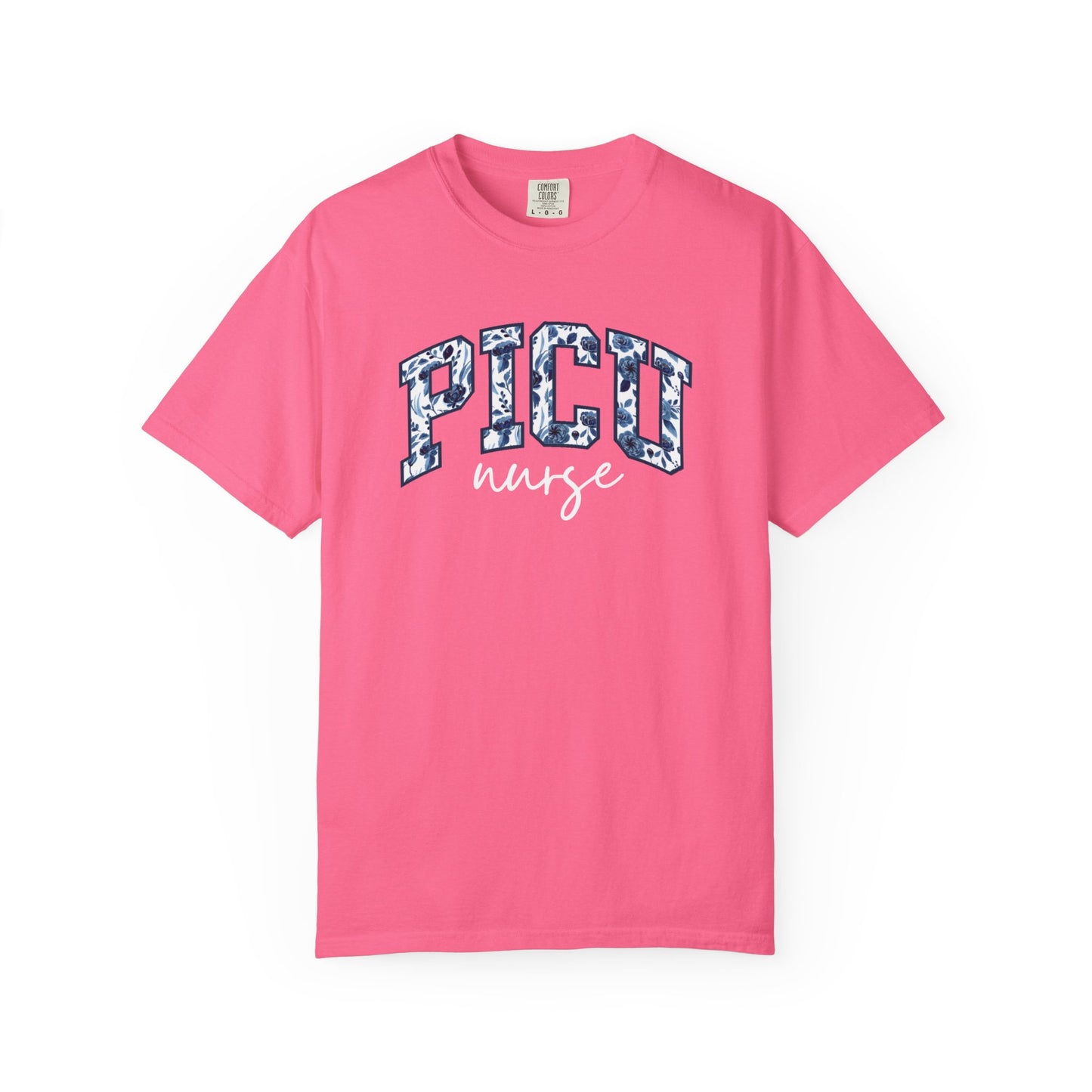 Floral PICU Nurse Shirt