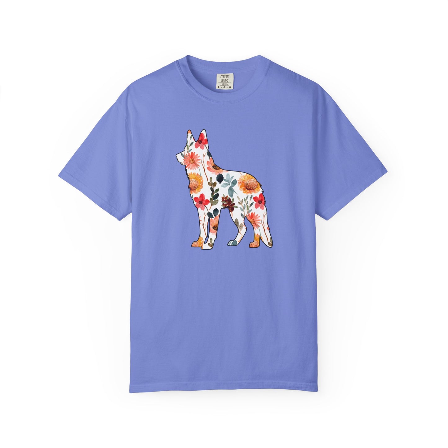 Floral German Shepherd Shirt