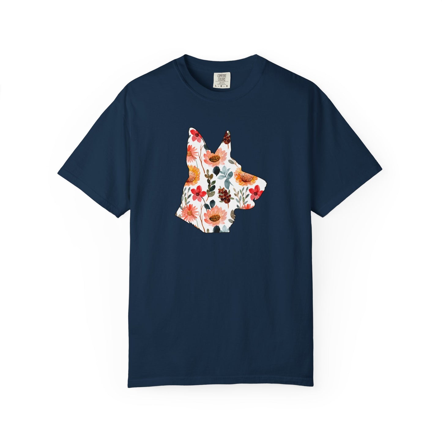 Floral German Shepherd Shirt