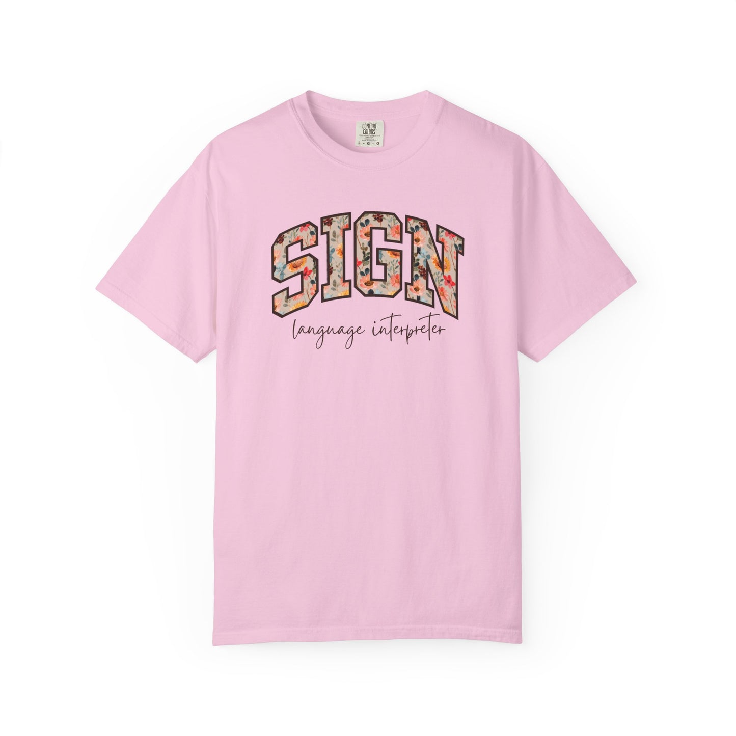 Floral Sign Language Interpreter Shirt
