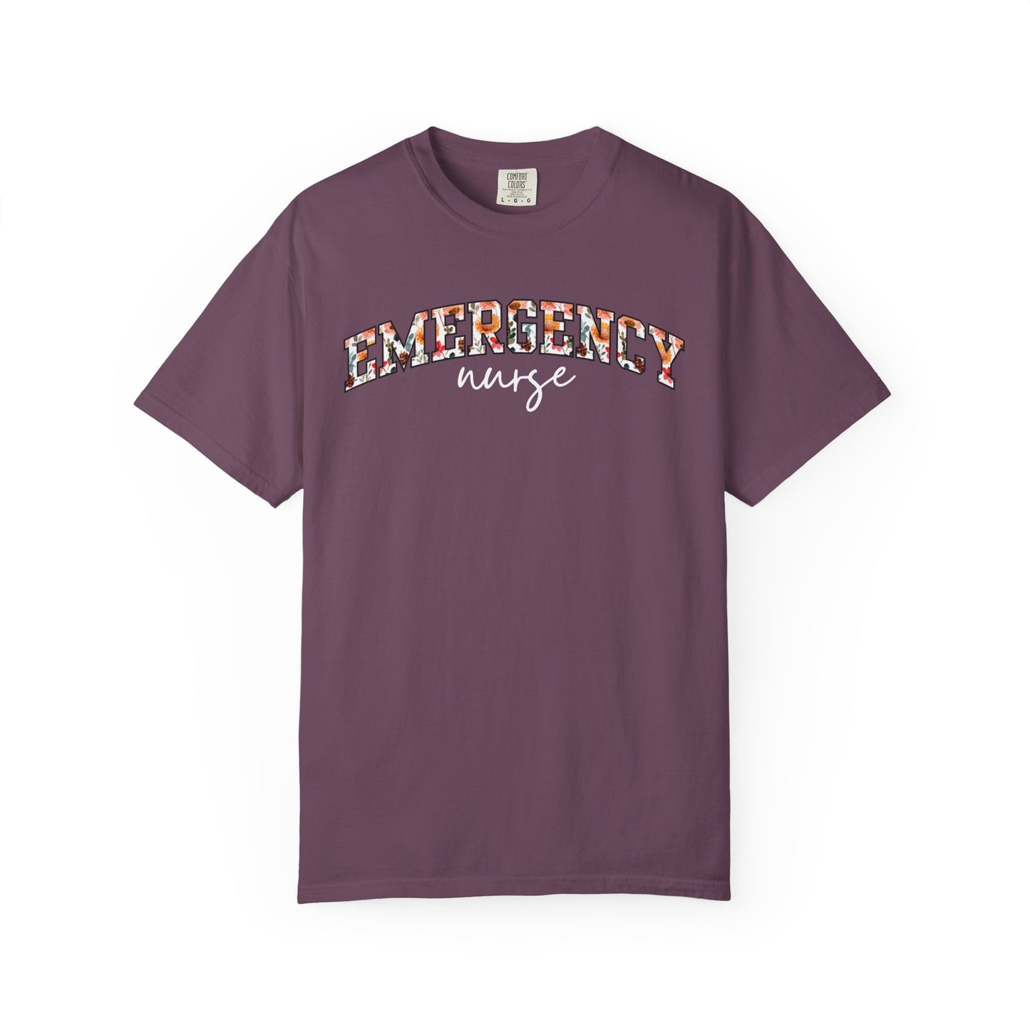 Floral Emergency Nurse Shirt