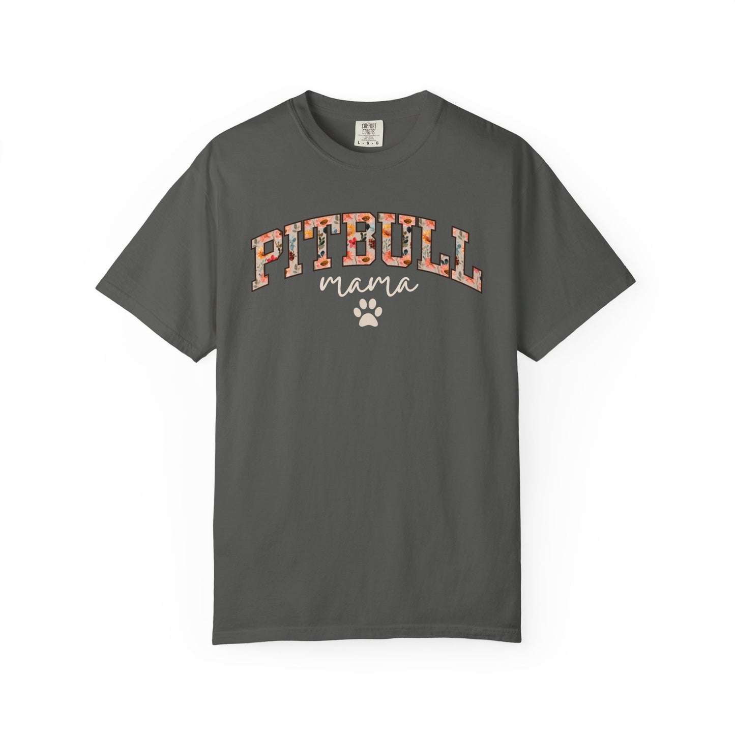 Floral Pitbull Mama Shirt