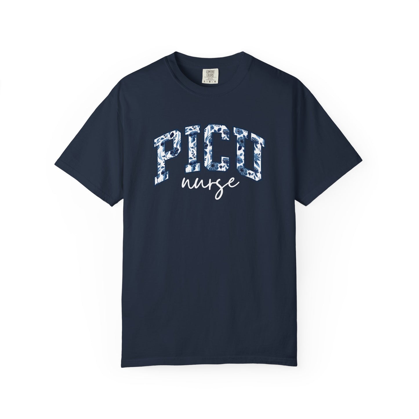 Floral PICU Nurse Shirt