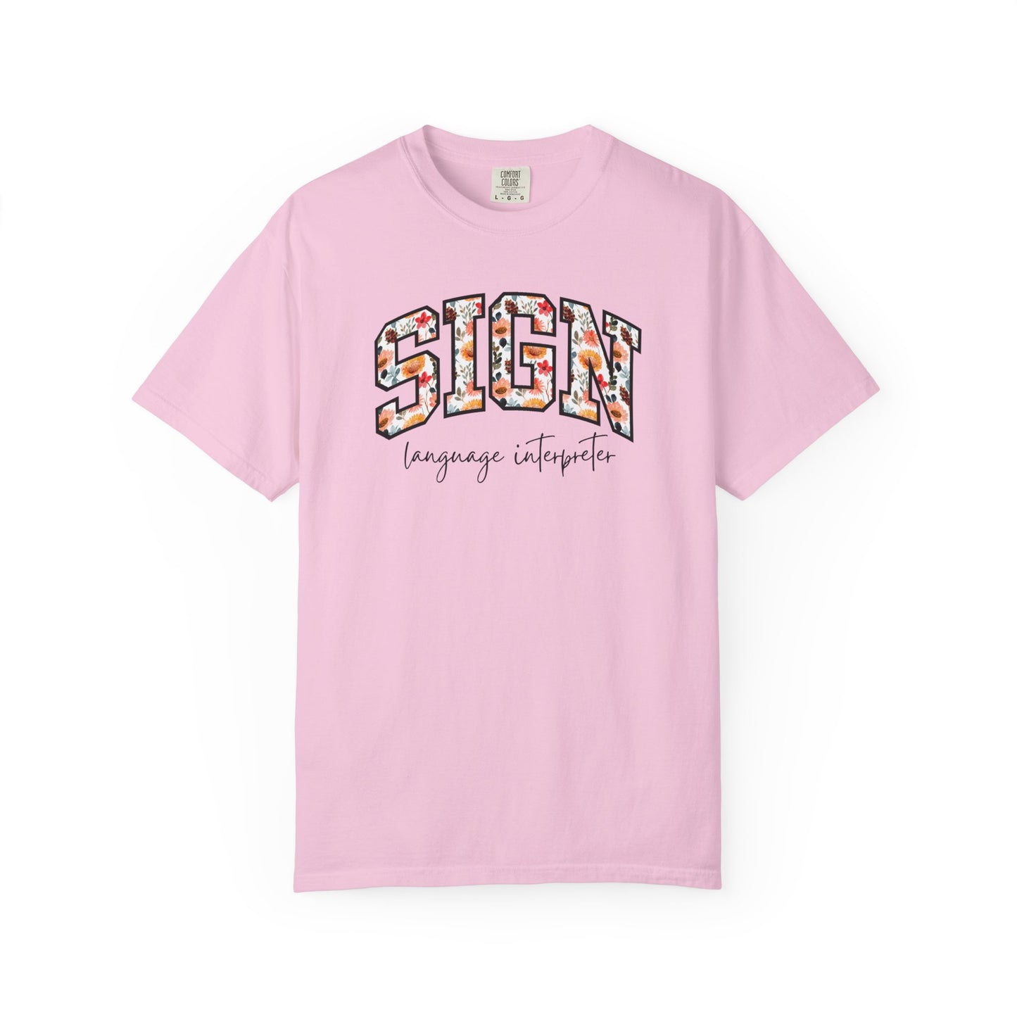 Floral Sign Language Interpreter Shirt