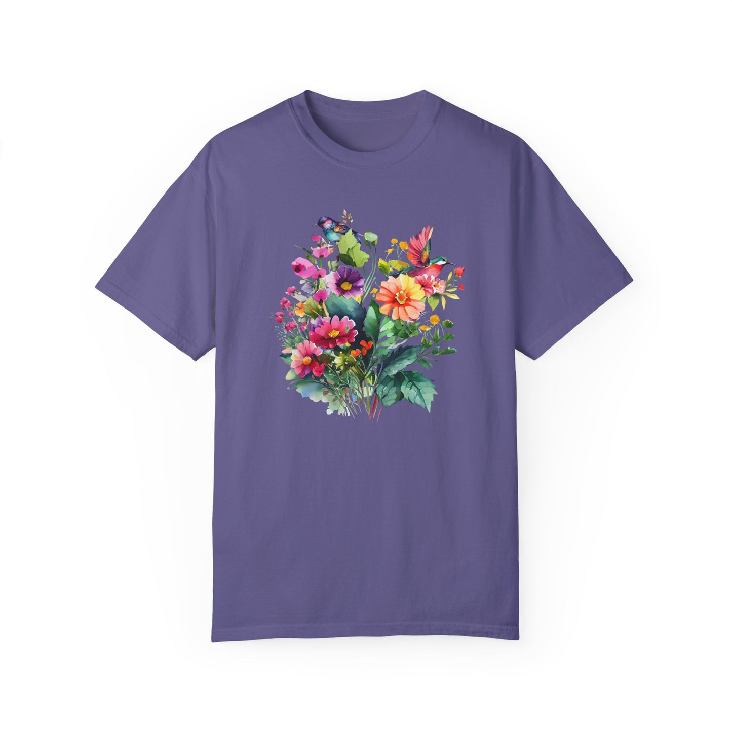 Floral Hummingbird Shirt
