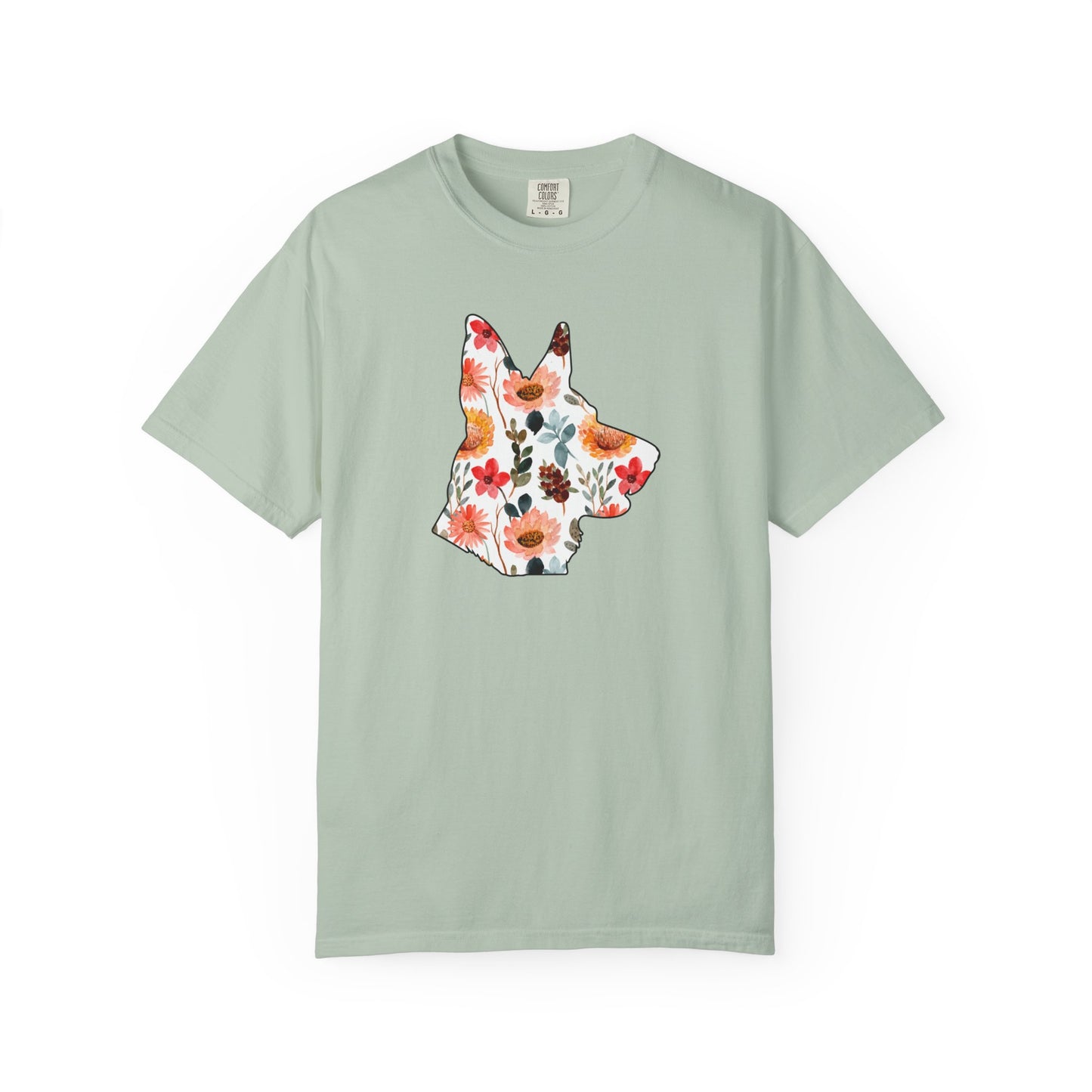Floral German Shepherd Shirt