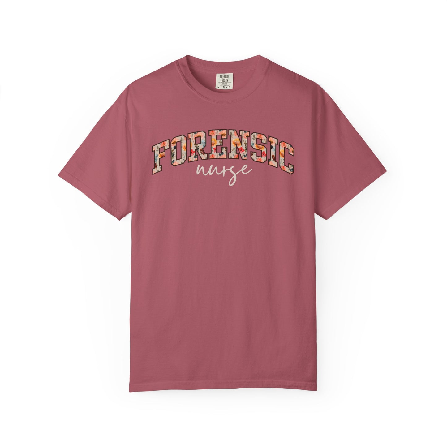 Floral Forensic Nurse Shirt