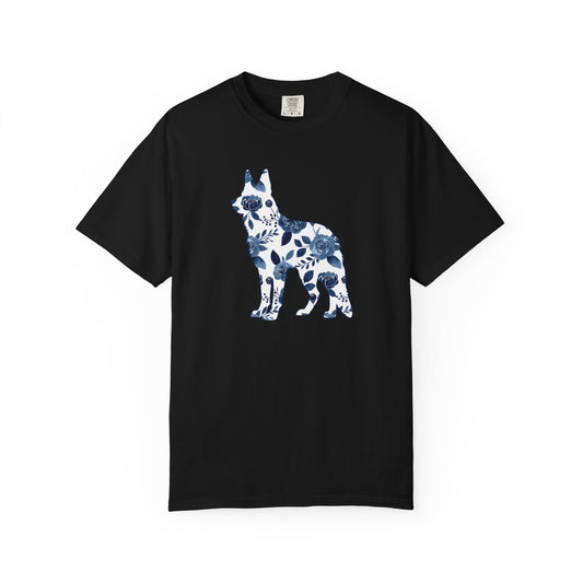 Floral German Shepherd Shirt