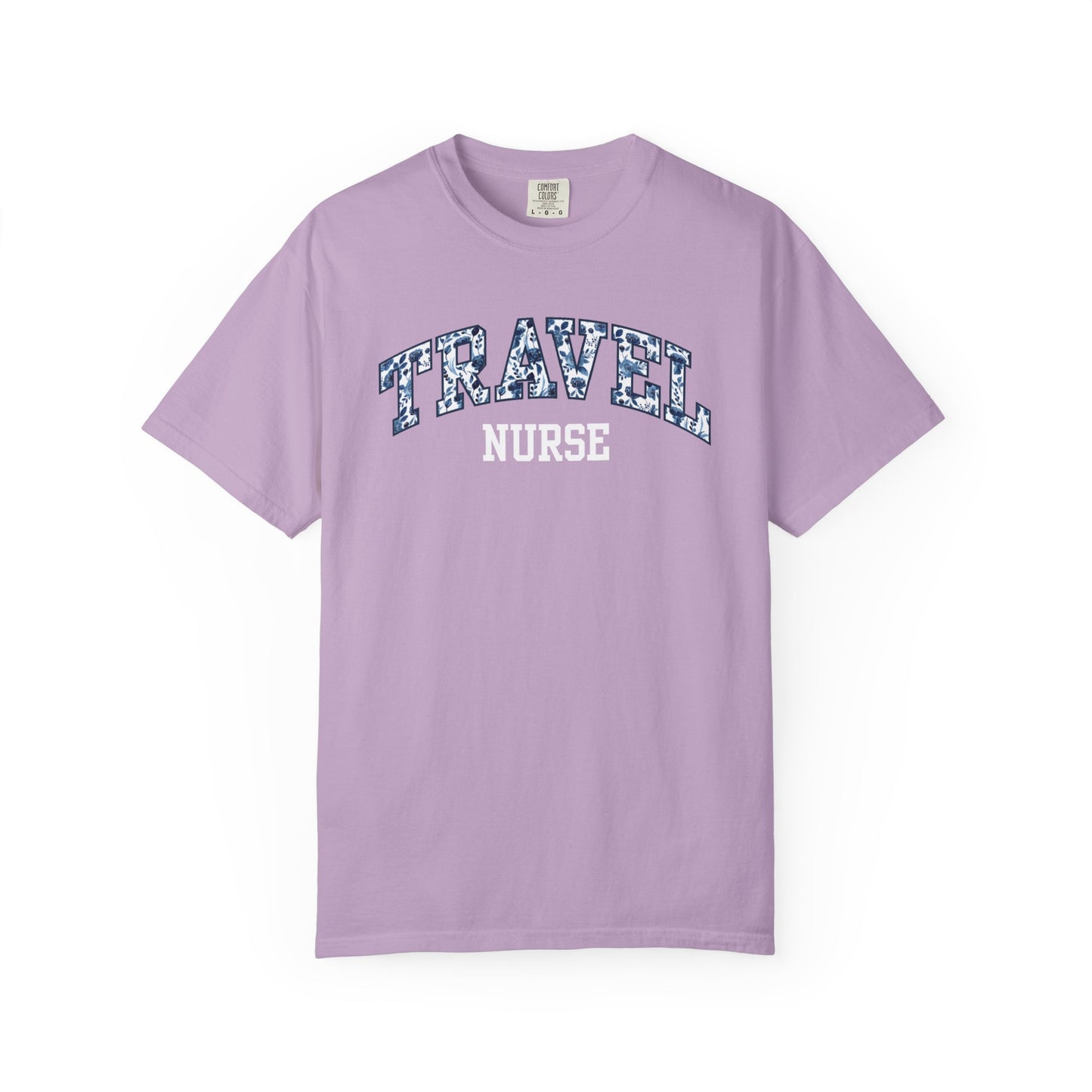 Floral Travel Nurse Shirt
