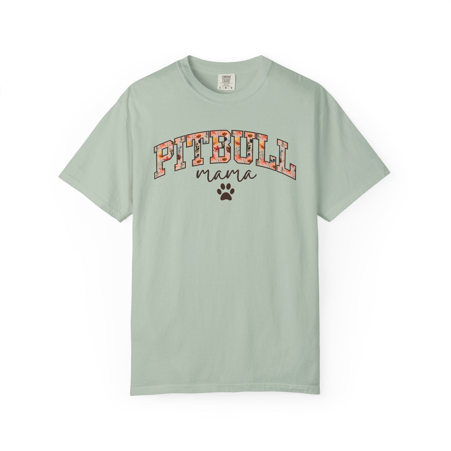 Floral Pitbull Mama Shirt
