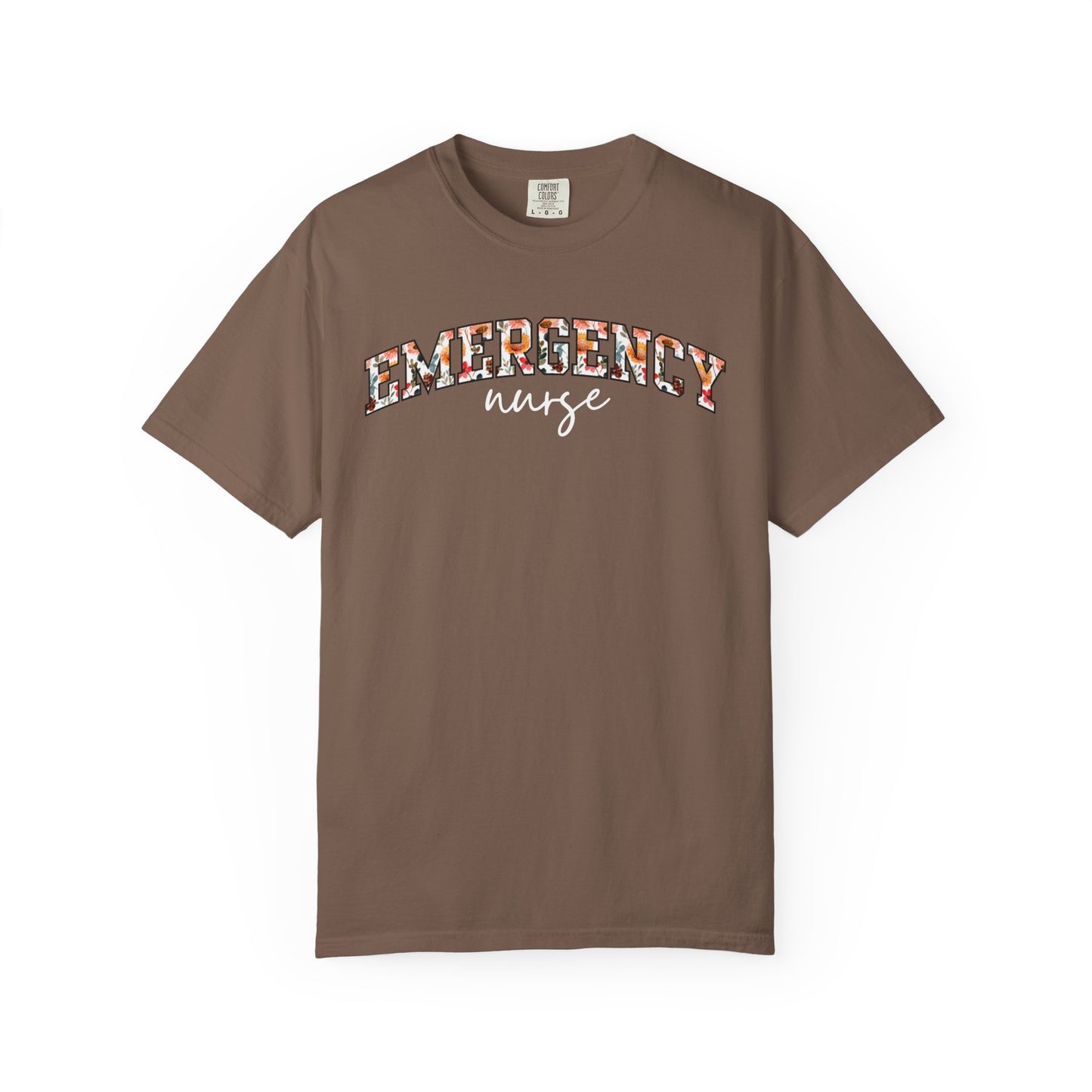 Floral Emergency Nurse Shirt