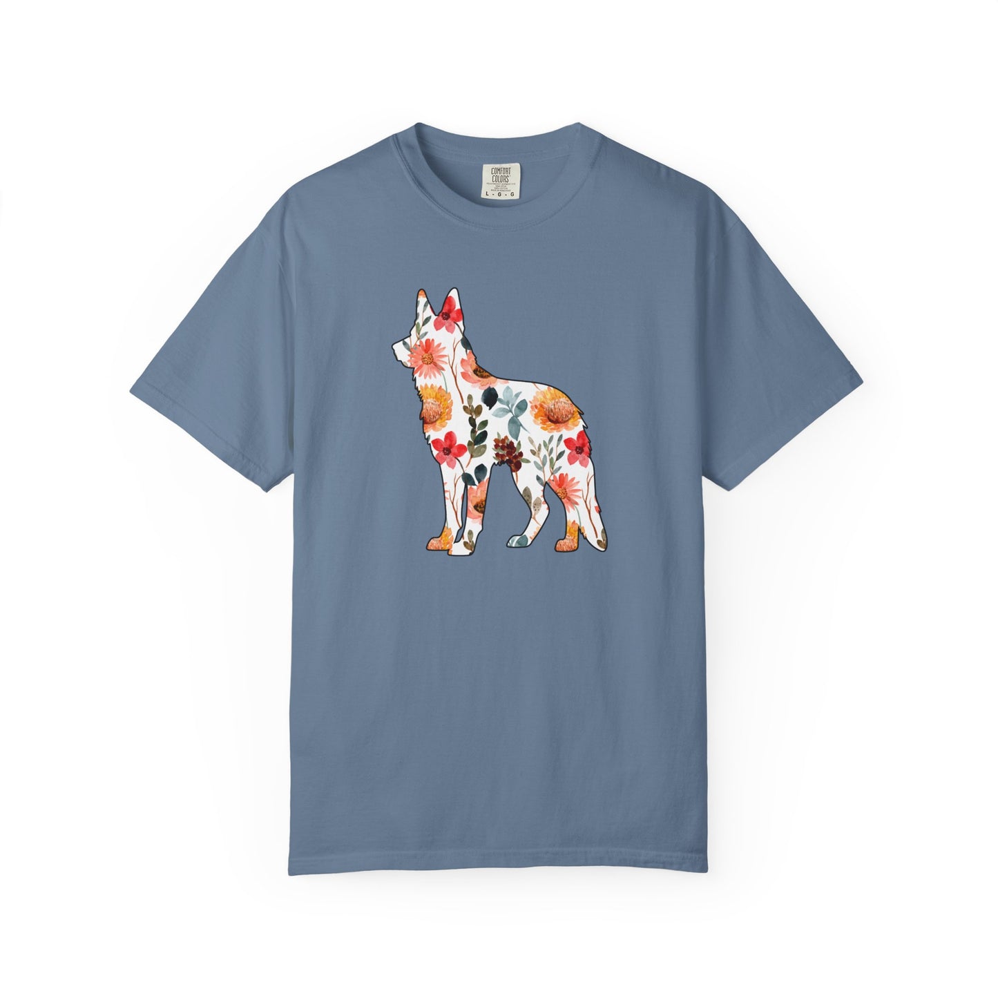 Floral German Shepherd Shirt