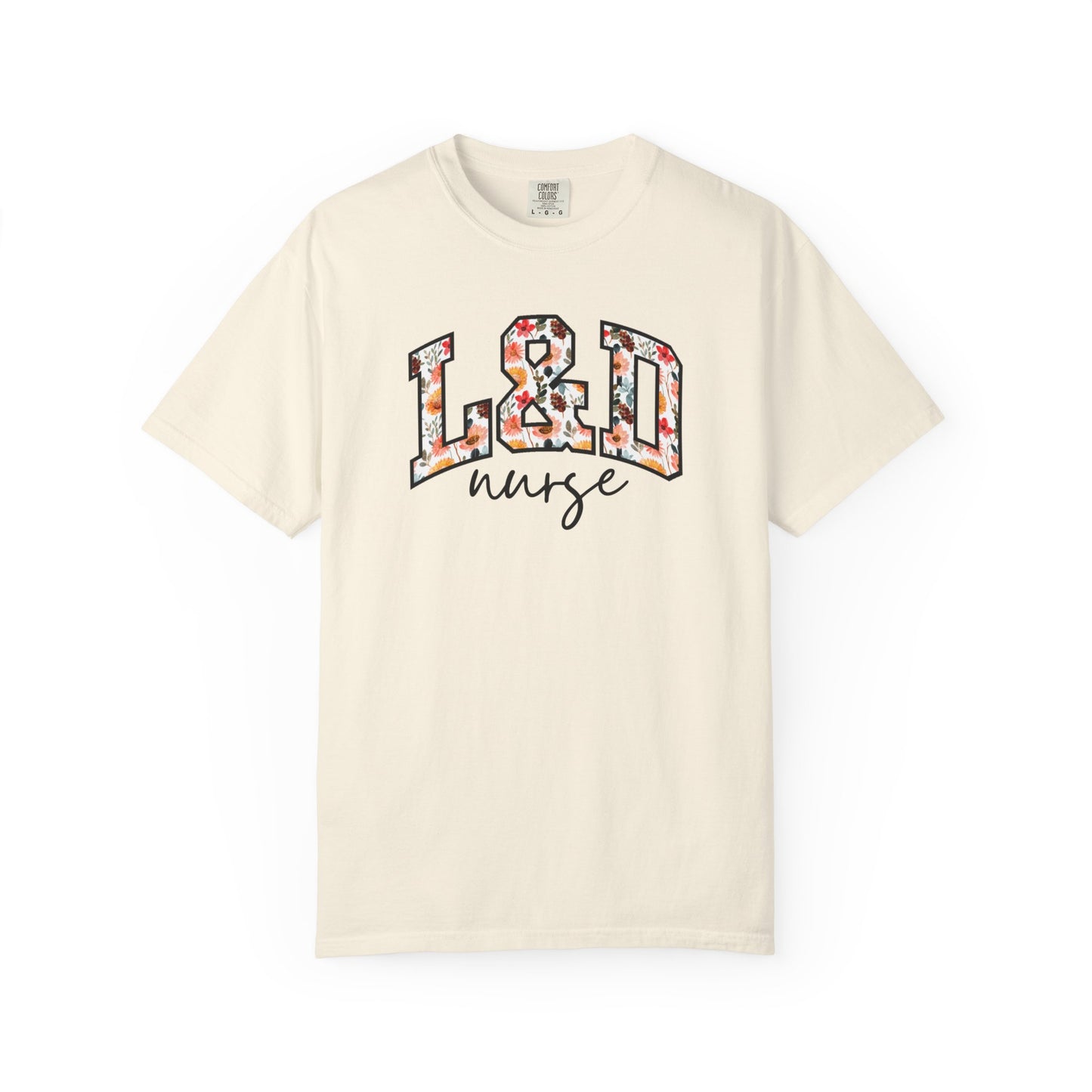 Floral L&D Nurse Shirt