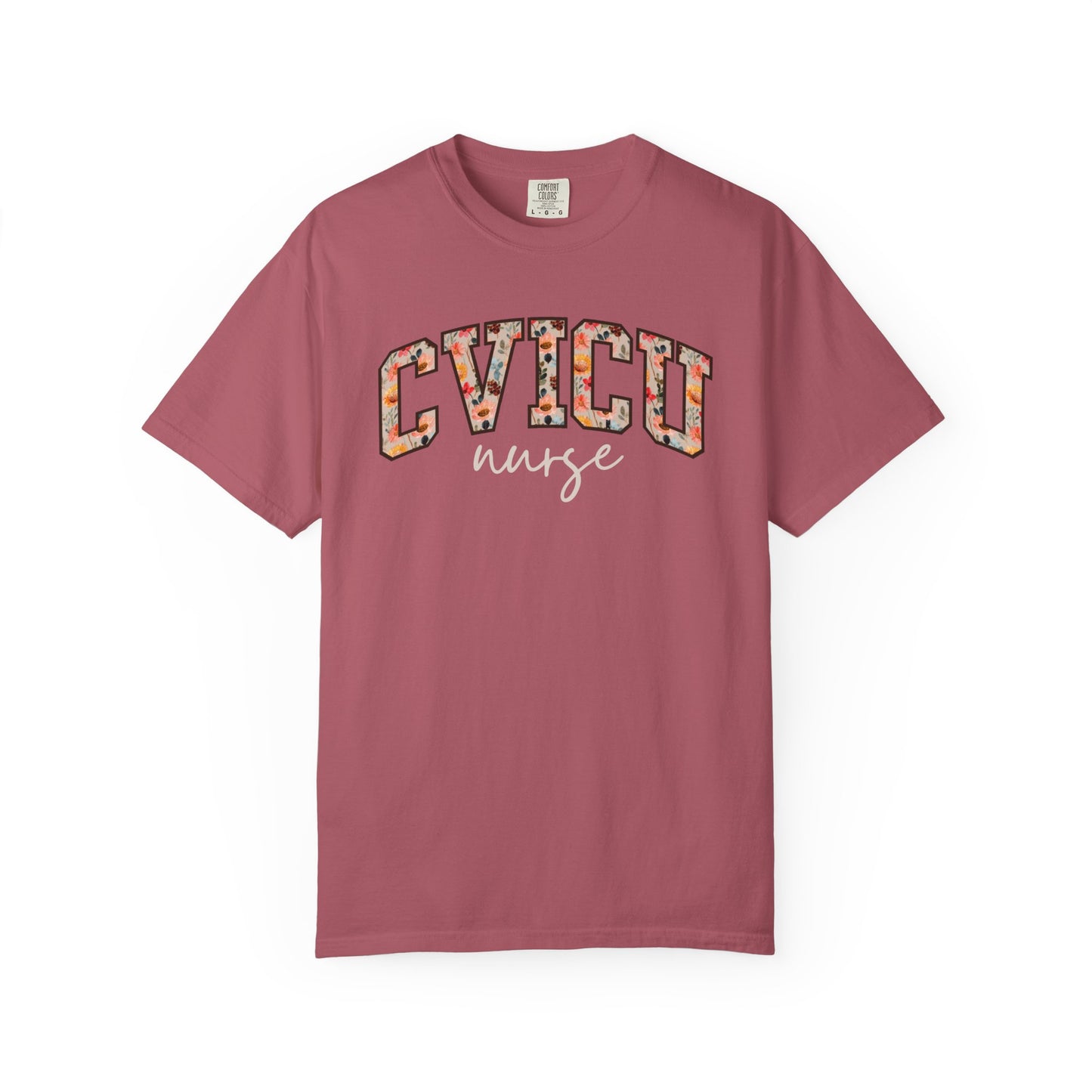 Floral CVICU Nurse Shirt