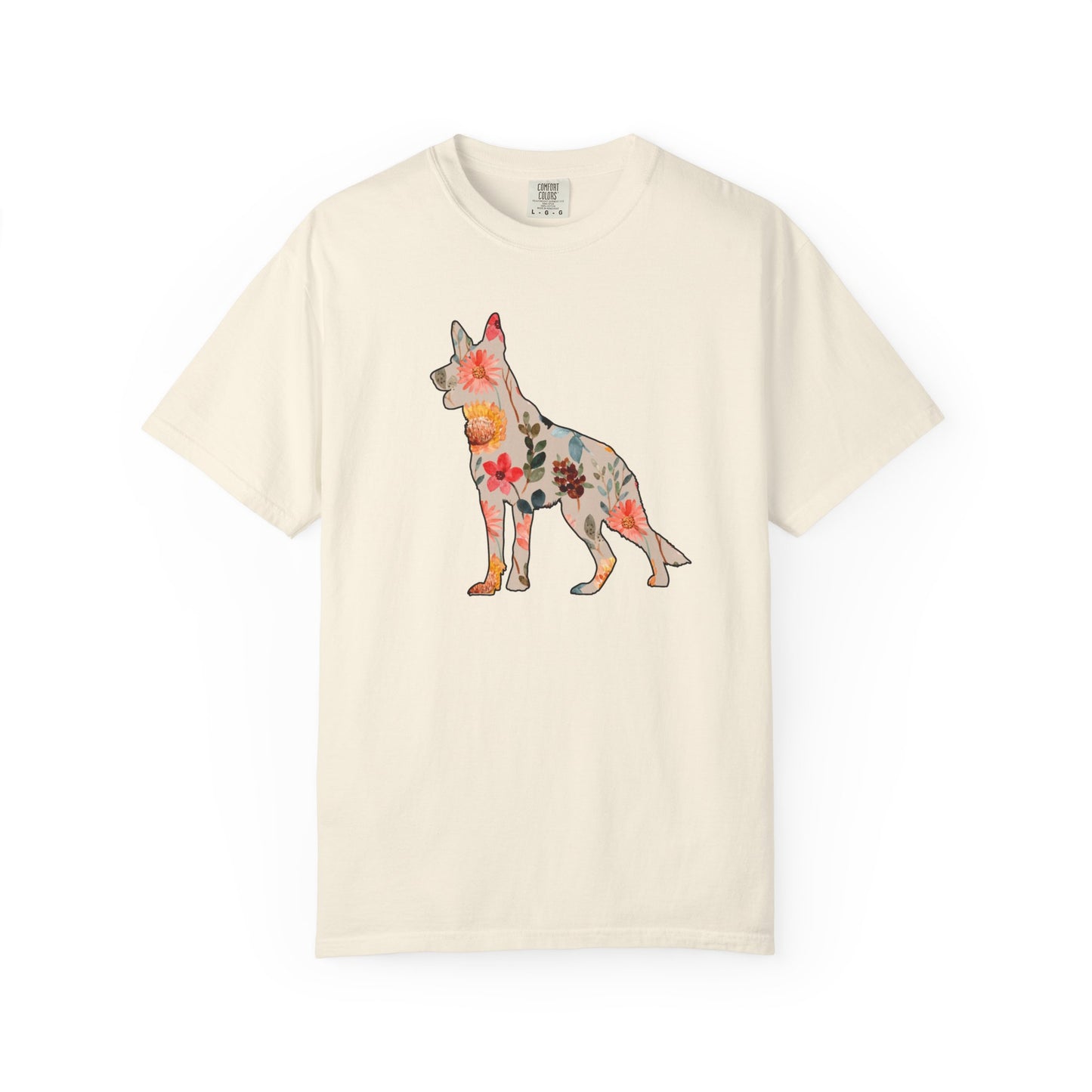 Floral German Shepherd Shirt