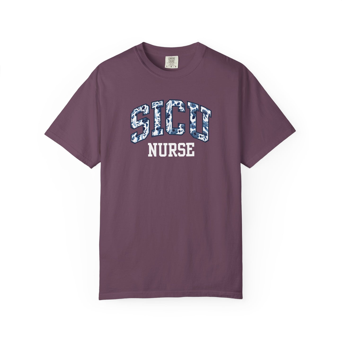 Floral SICU Nurse Shirt