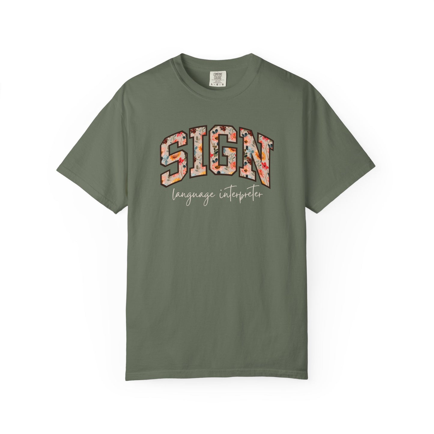Floral Sign Language Interpreter Shirt