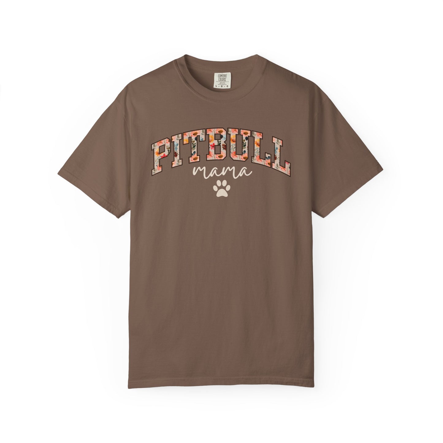 Floral Pitbull Mama Shirt