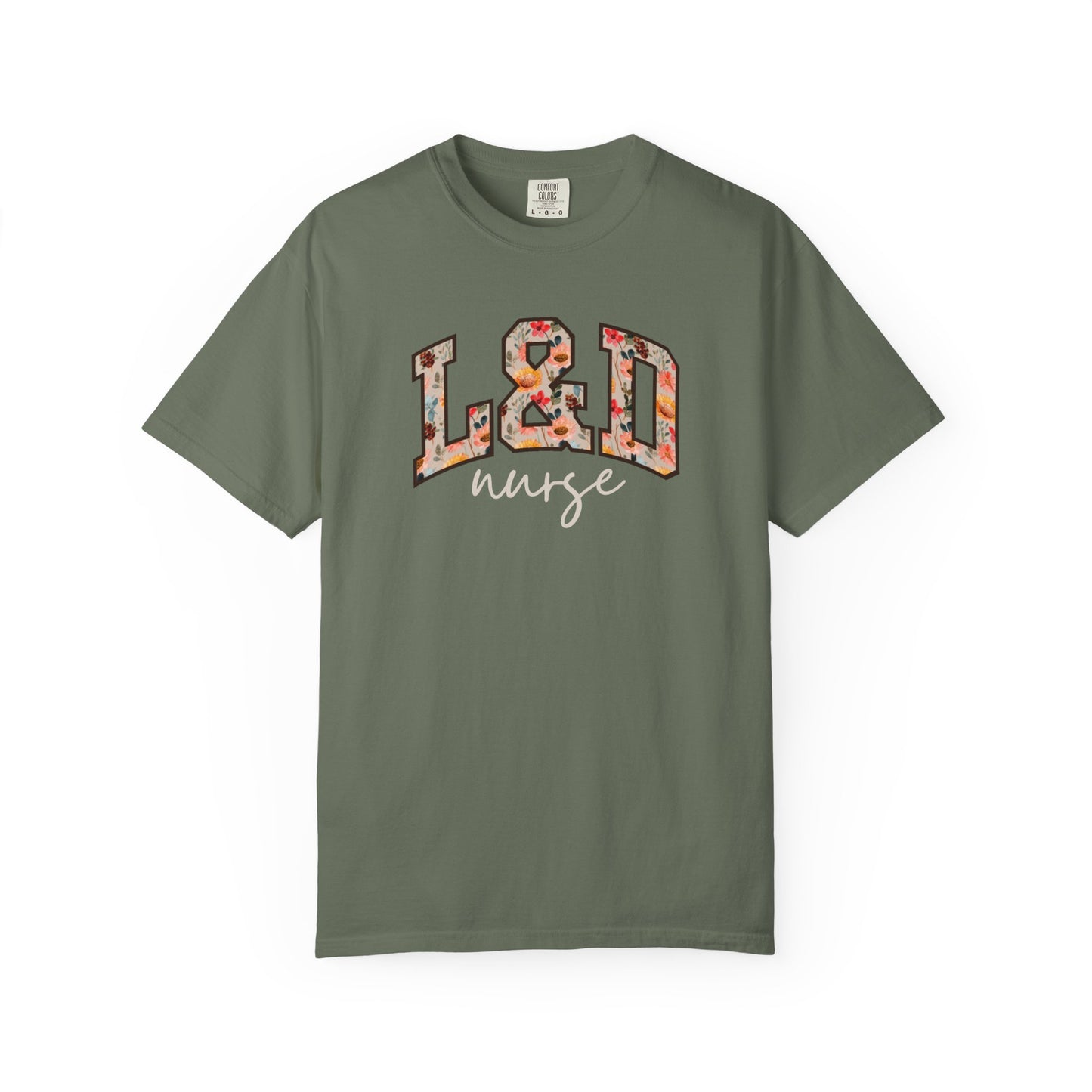 Floral L&D Nurse Shirt