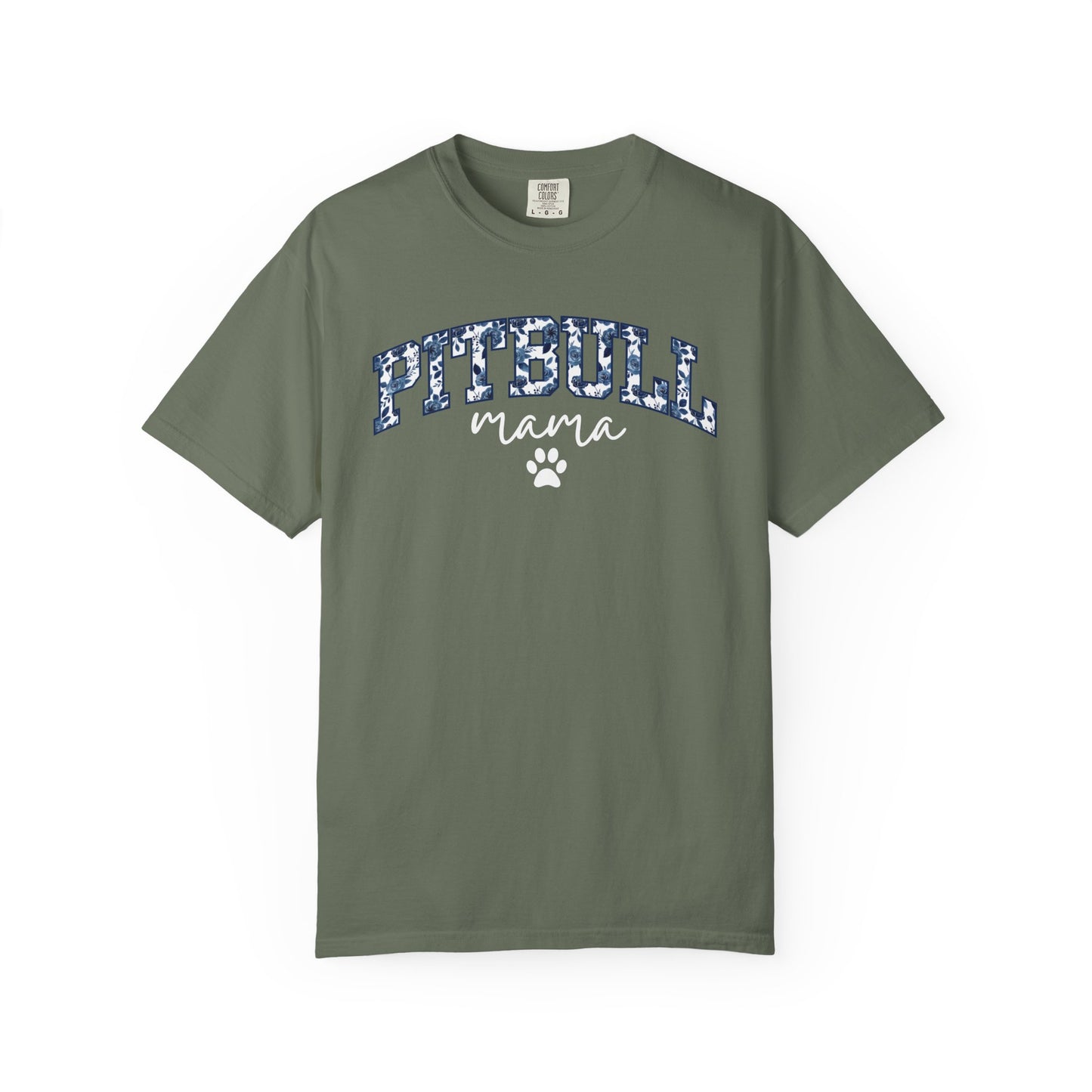 Floral Pitbull Mama Shirt