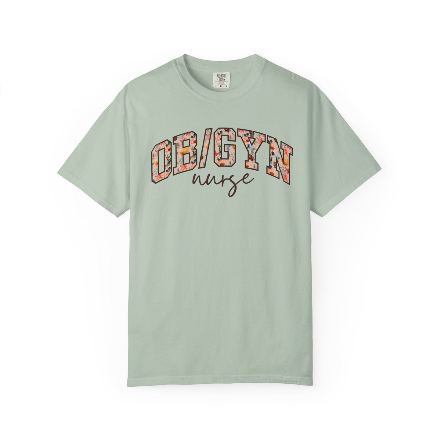 Floral OB/GYN Nurse Shirt