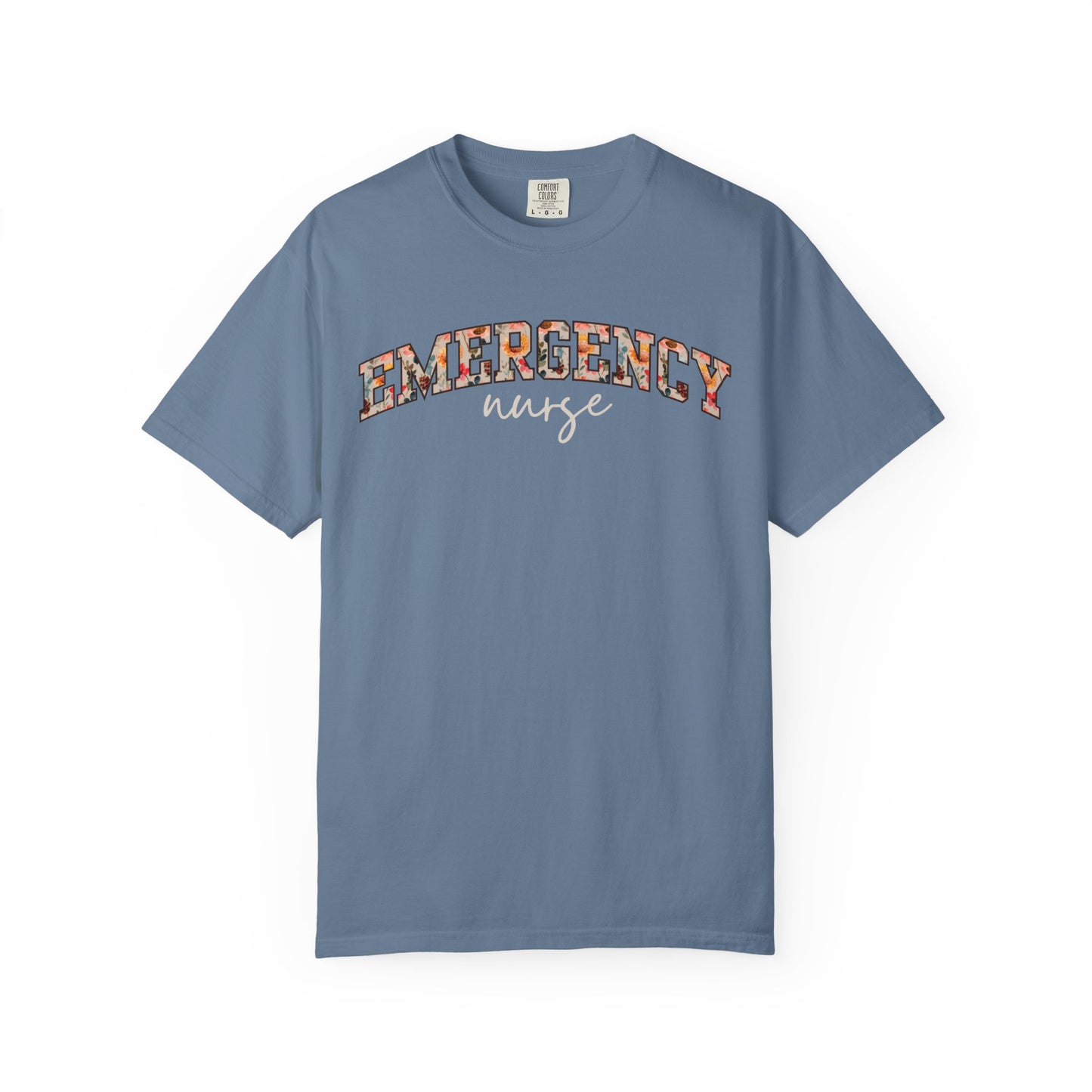 Floral Emergency Nurse Shirt