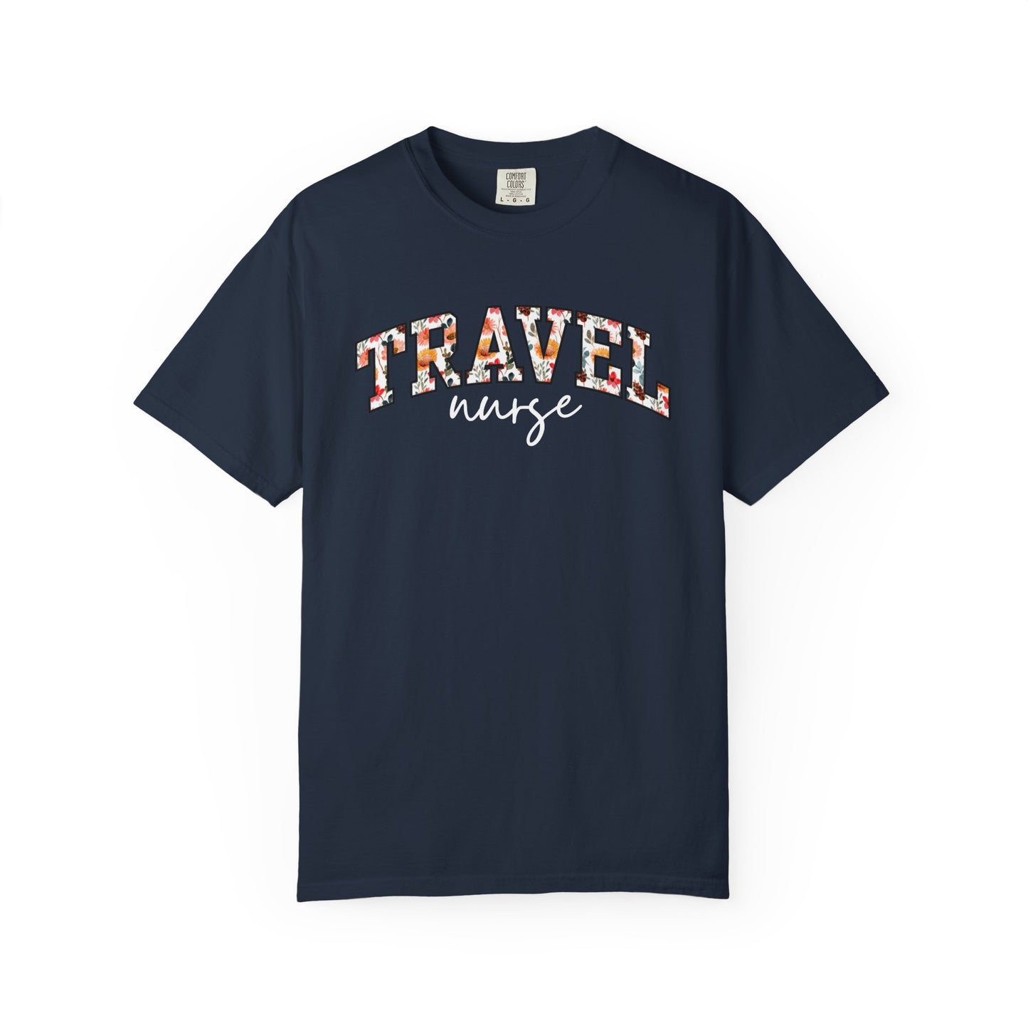 Floral Travel Nurse Shirt