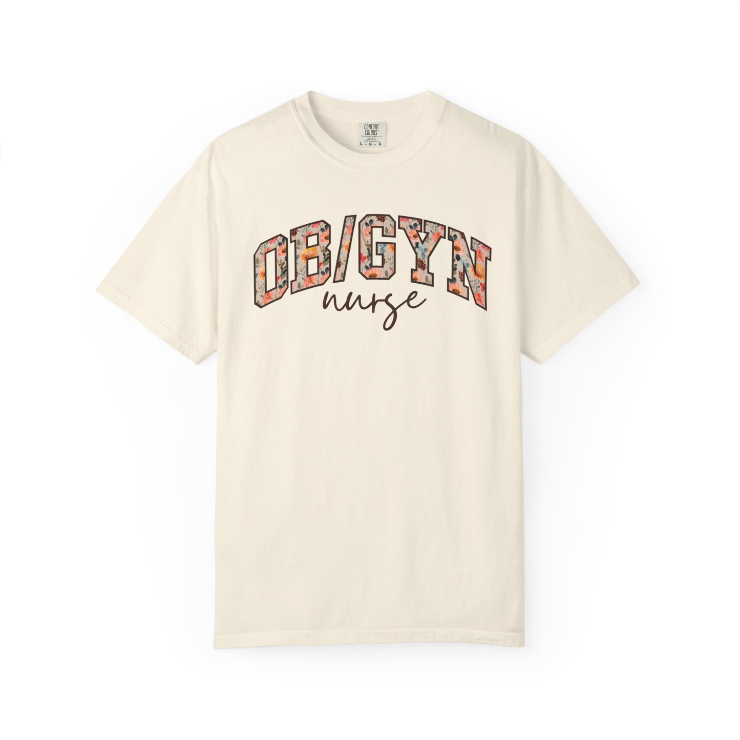 Floral OB/GYN Nurse Shirt