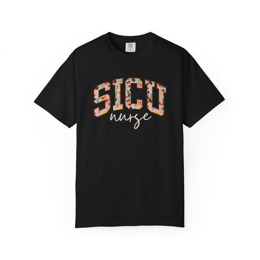 Floral SICU Nurse Shirt