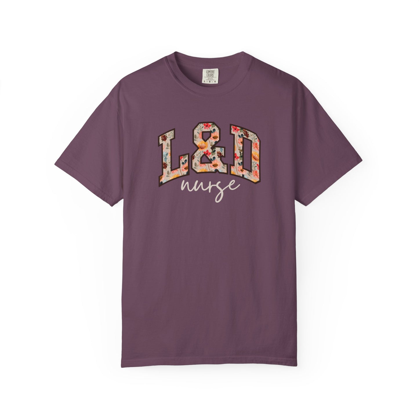 Floral L&D Nurse Shirt