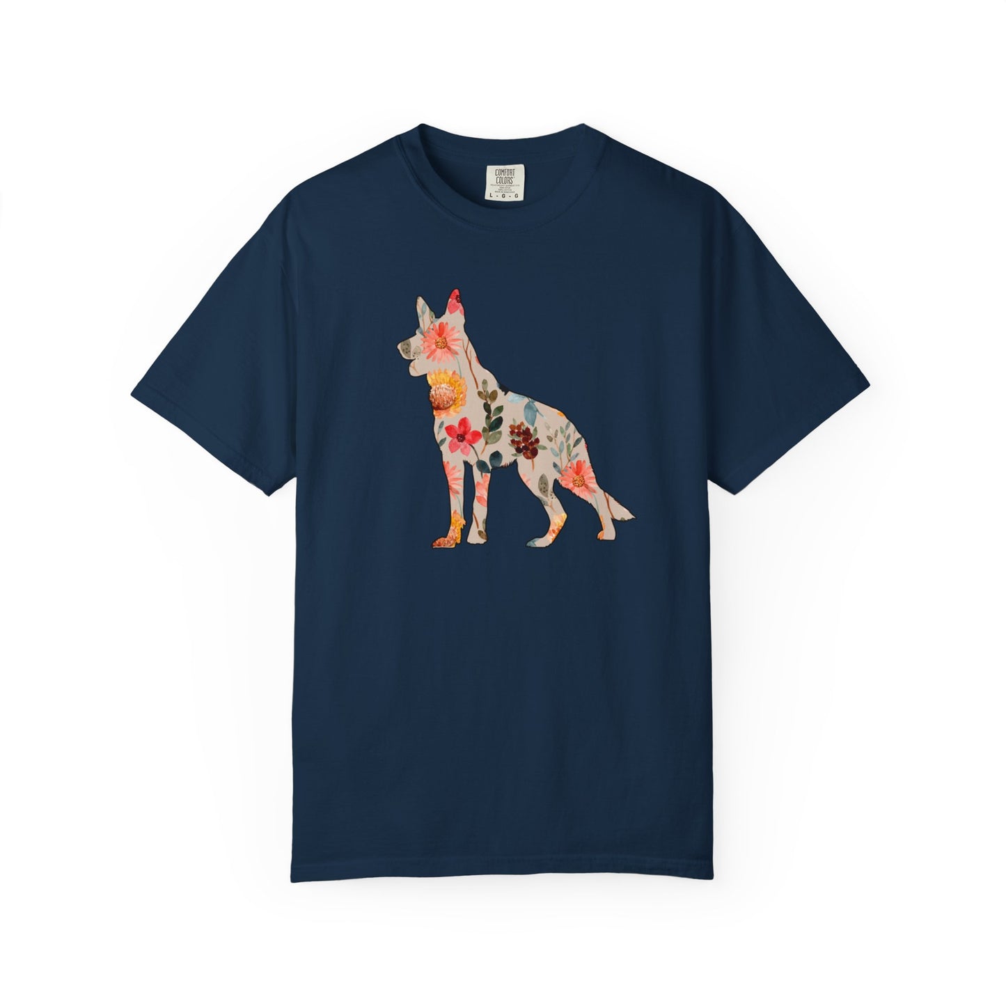 Floral German Shepherd Shirt