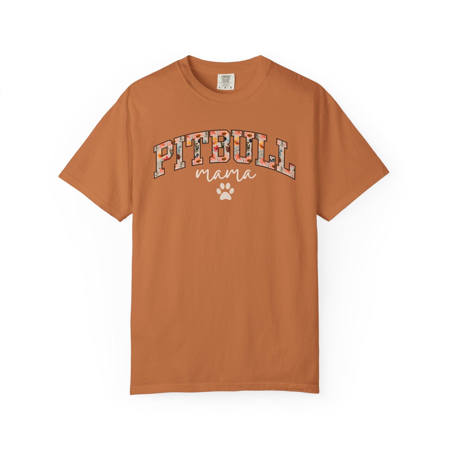 Floral Pitbull Mama Shirt