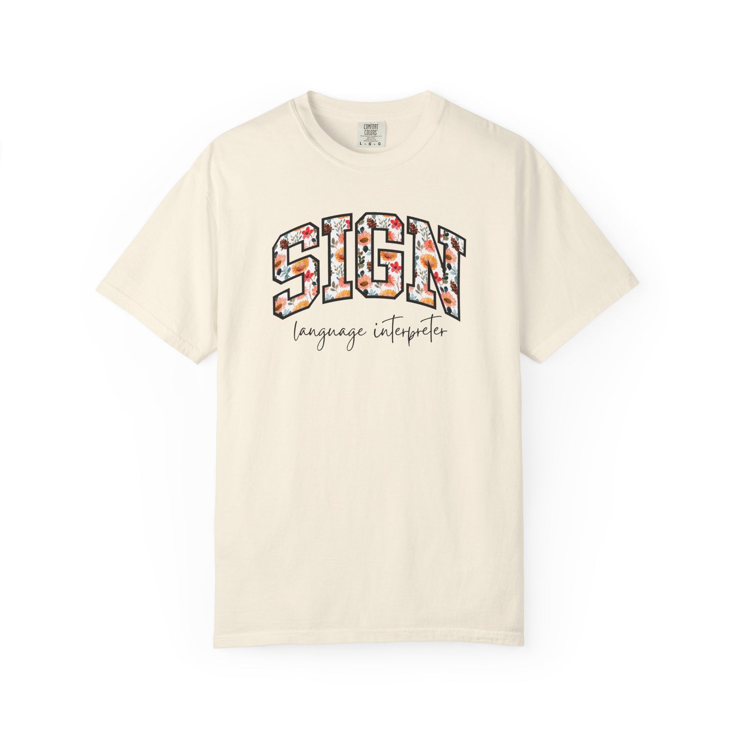 Floral Sign Language Interpreter Shirt