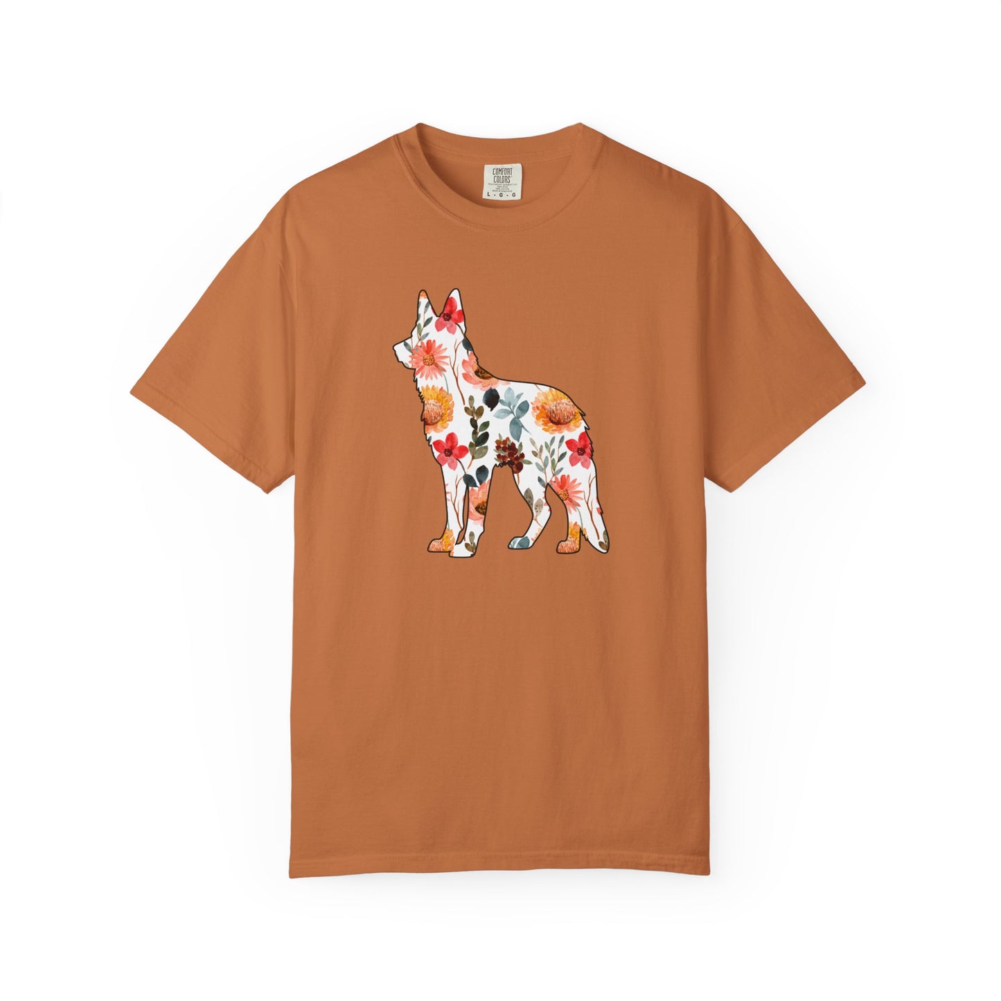 Floral German Shepherd Shirt