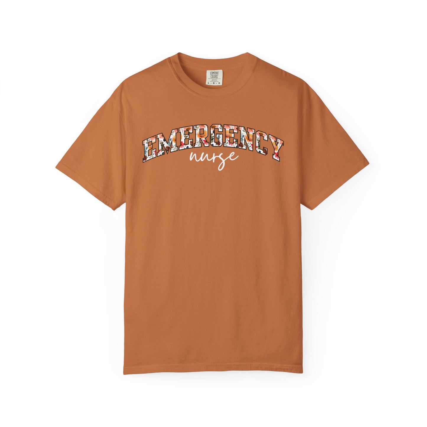 Floral Emergency Nurse Shirt