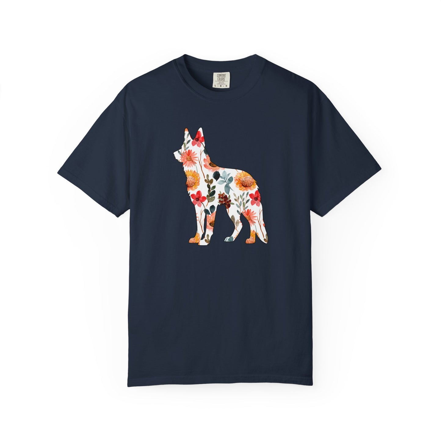 Floral German Shepherd Shirt