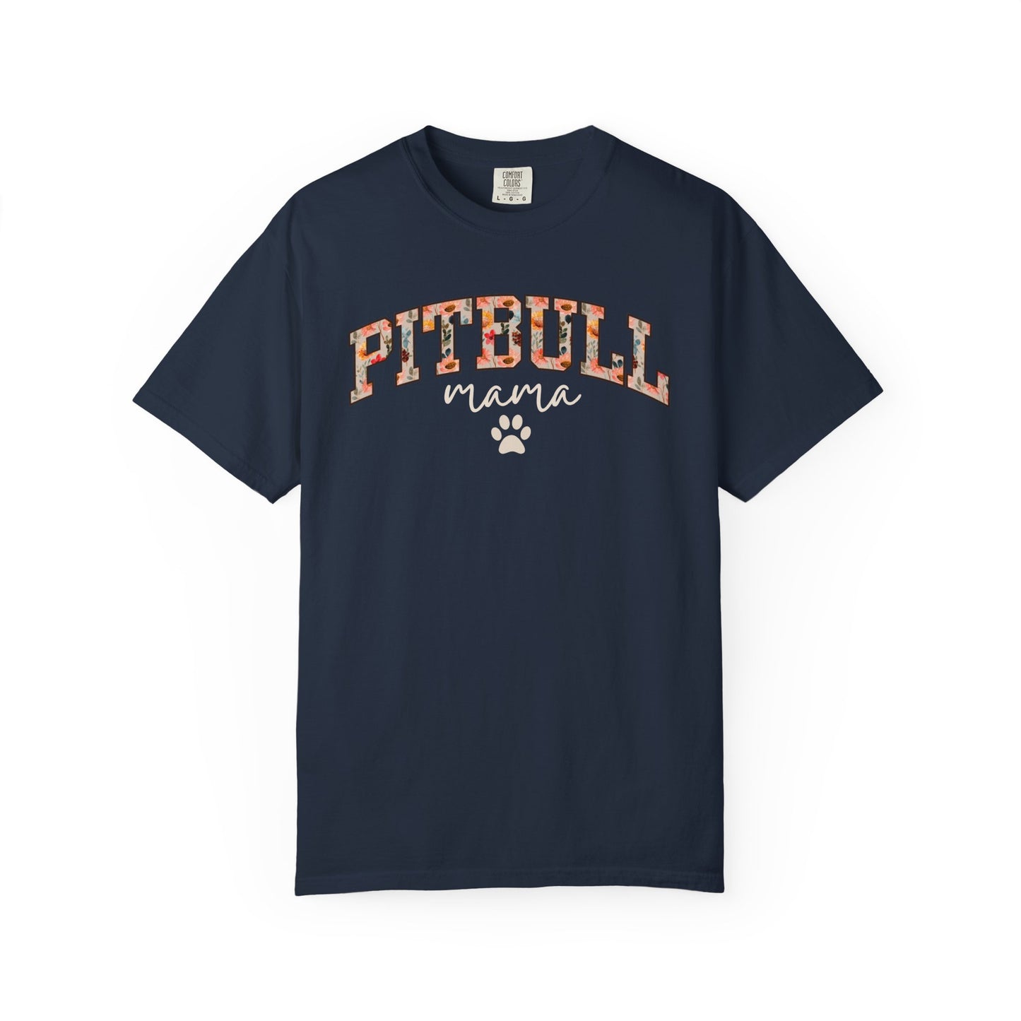 Floral Pitbull Mama Shirt