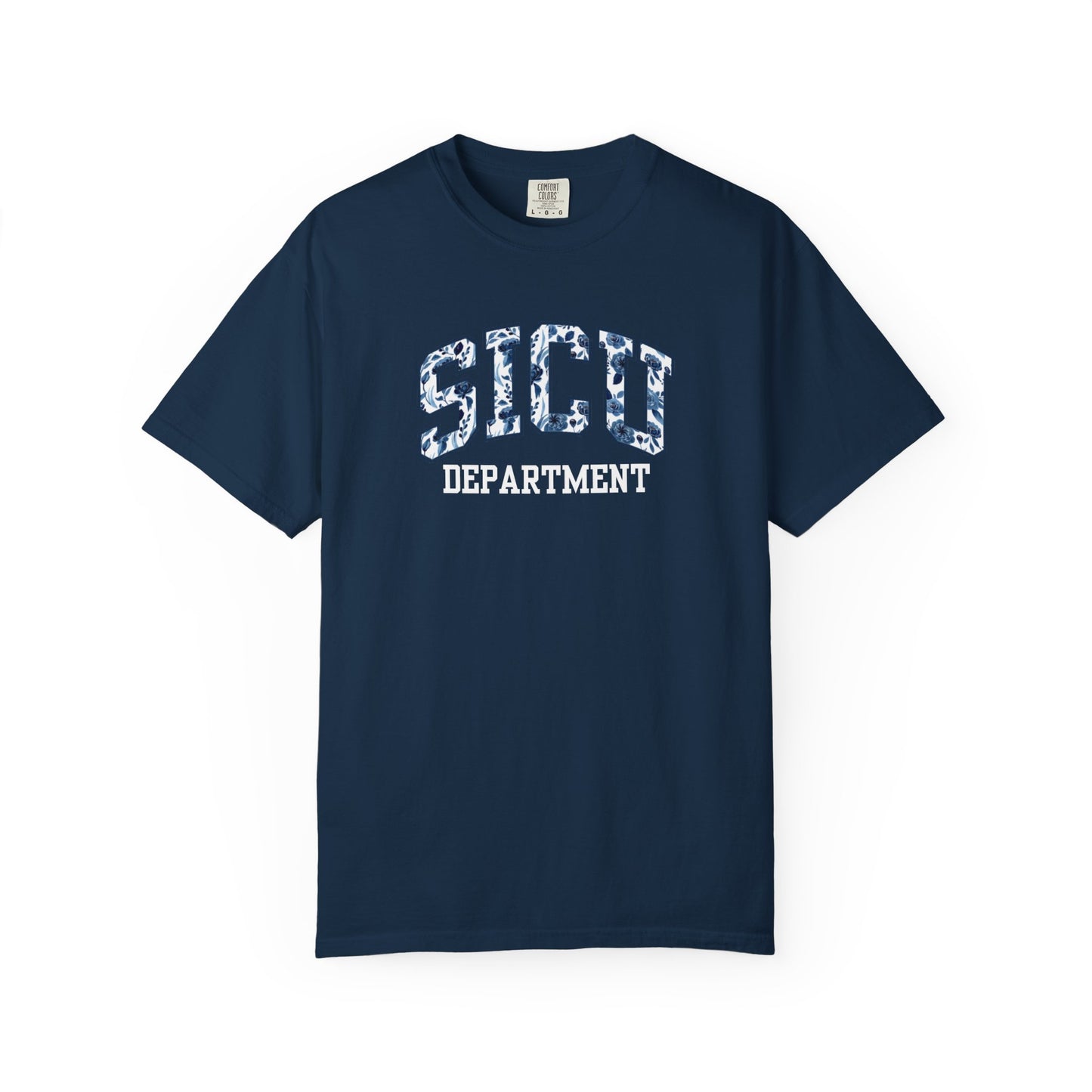 Floral SICU Department Shirt