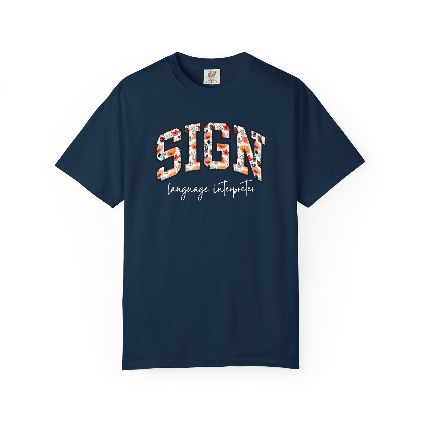 Floral Sign Language Interpreter Shirt