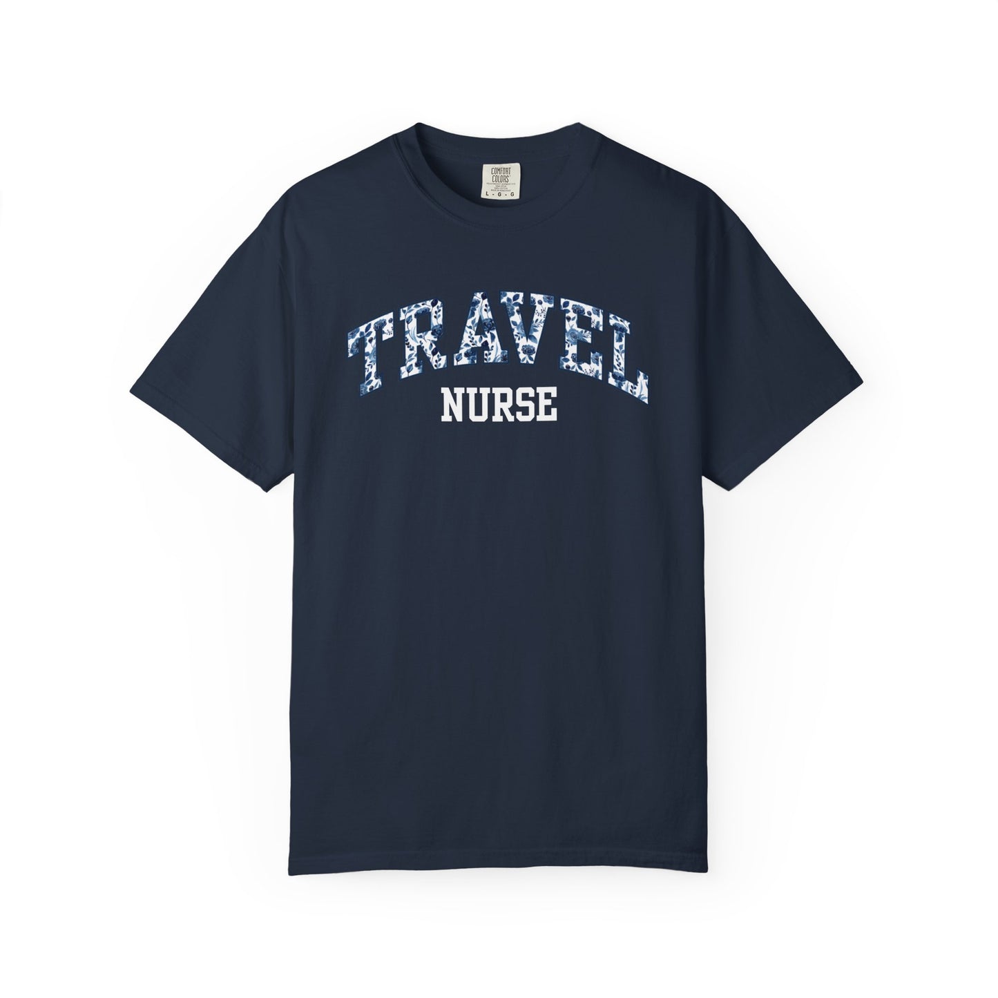 Floral Travel Nurse Shirt
