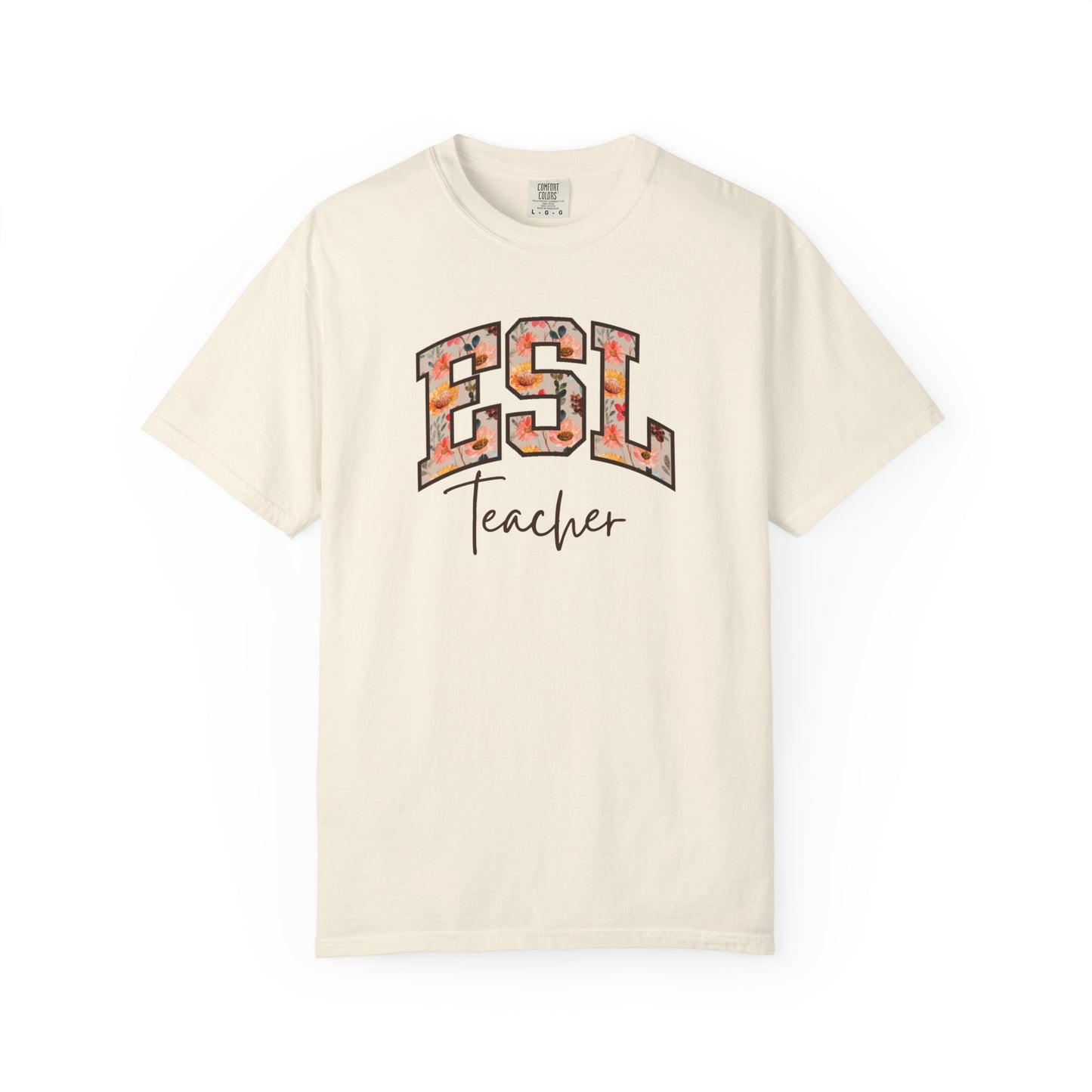 Floral ESL Teacher Shirt