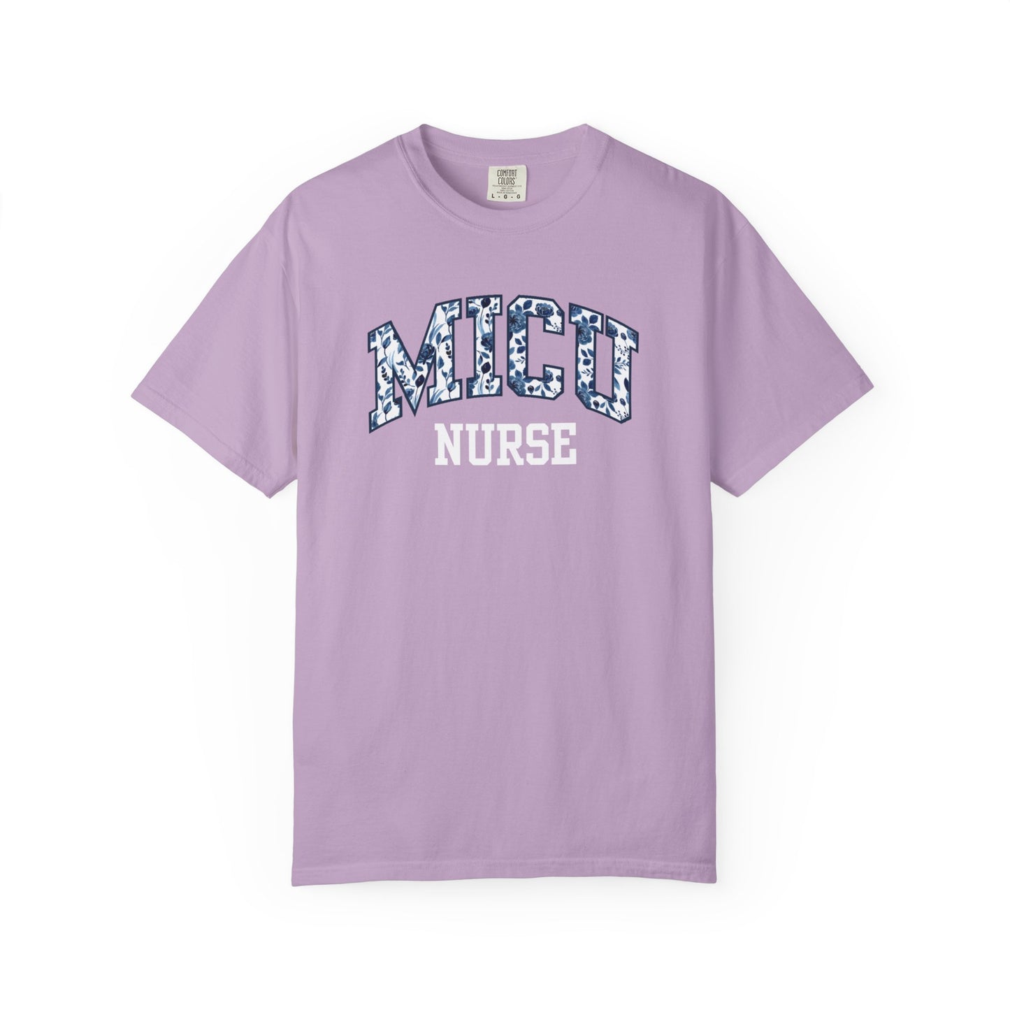 Floral MICU Nurse Shirt