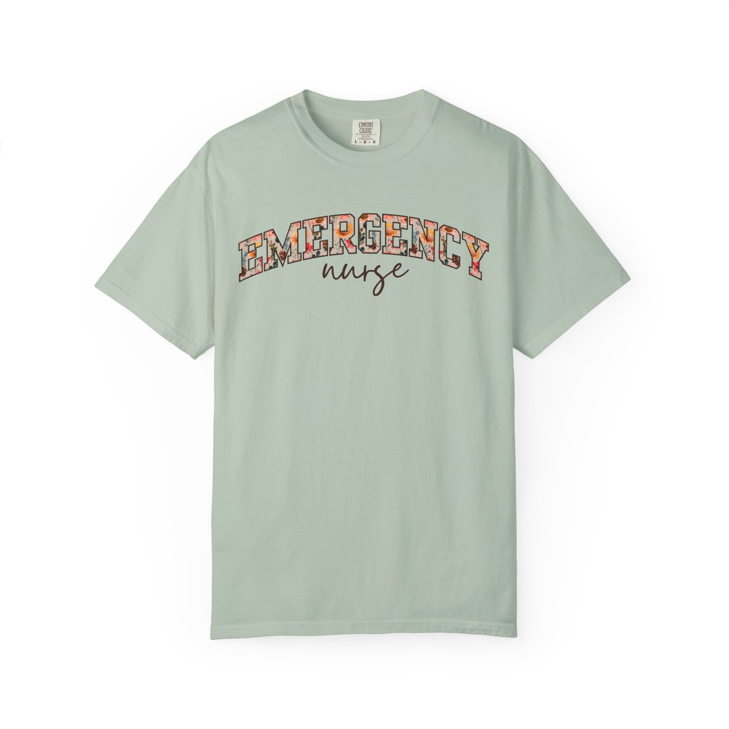 Floral Emergency Nurse Shirt