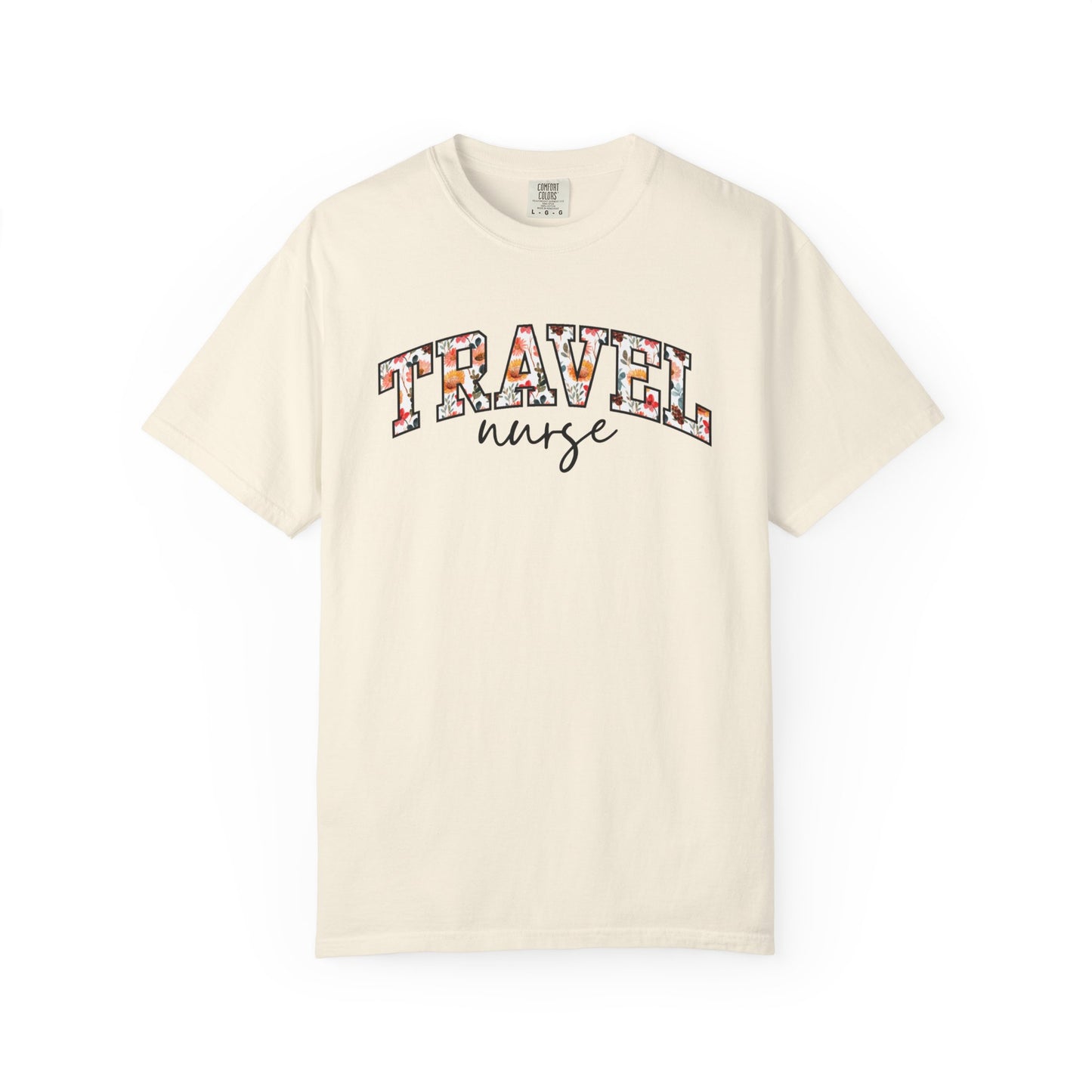 Floral Travel Nurse Shirt